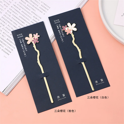 Metal Sakura Bookmark